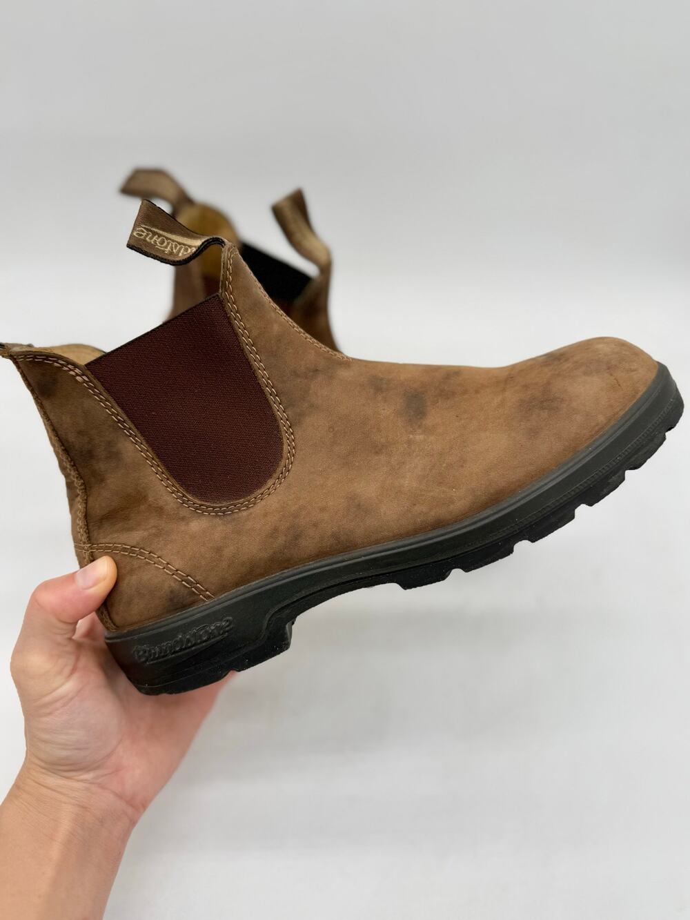 Blundstone Rustic Brown Leather Pull-On Chelsea Boots Women's Size 9